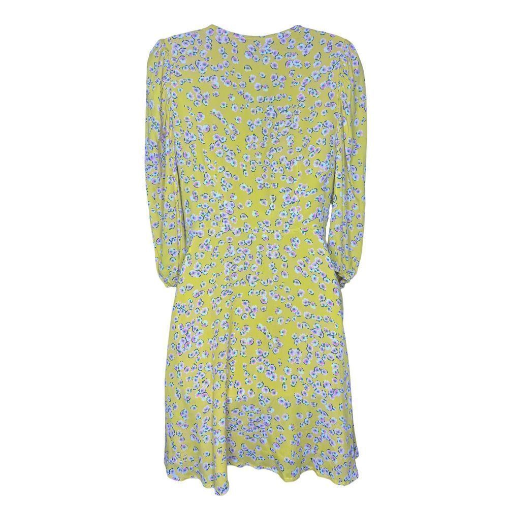 Nicholas Lydia Mini Dress In Yellow Floral NWT Size 2 - Picture 7 of 11